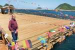 南さつま市笠沙町片浦の釣りいかだ