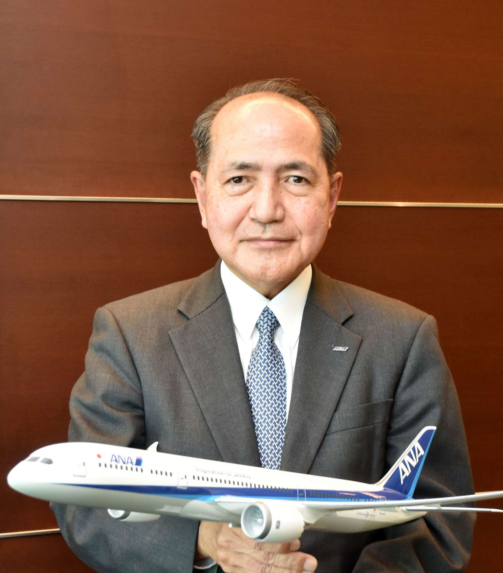 ＡＮＡホールディングス社長に就く芝田浩二さん＝東京・港区