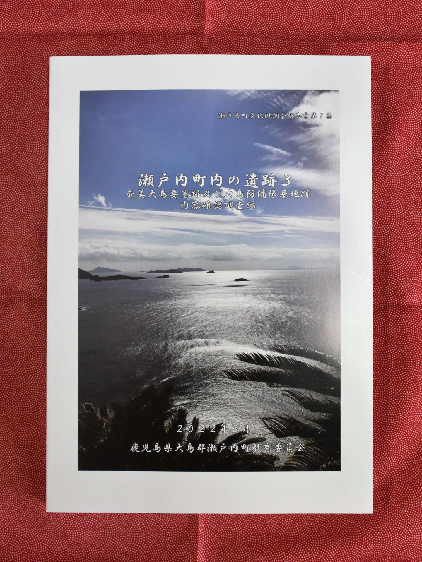 瀬戸内町教育委員会が刊行した調査報告書「瀬戸内町内の遺跡３」
