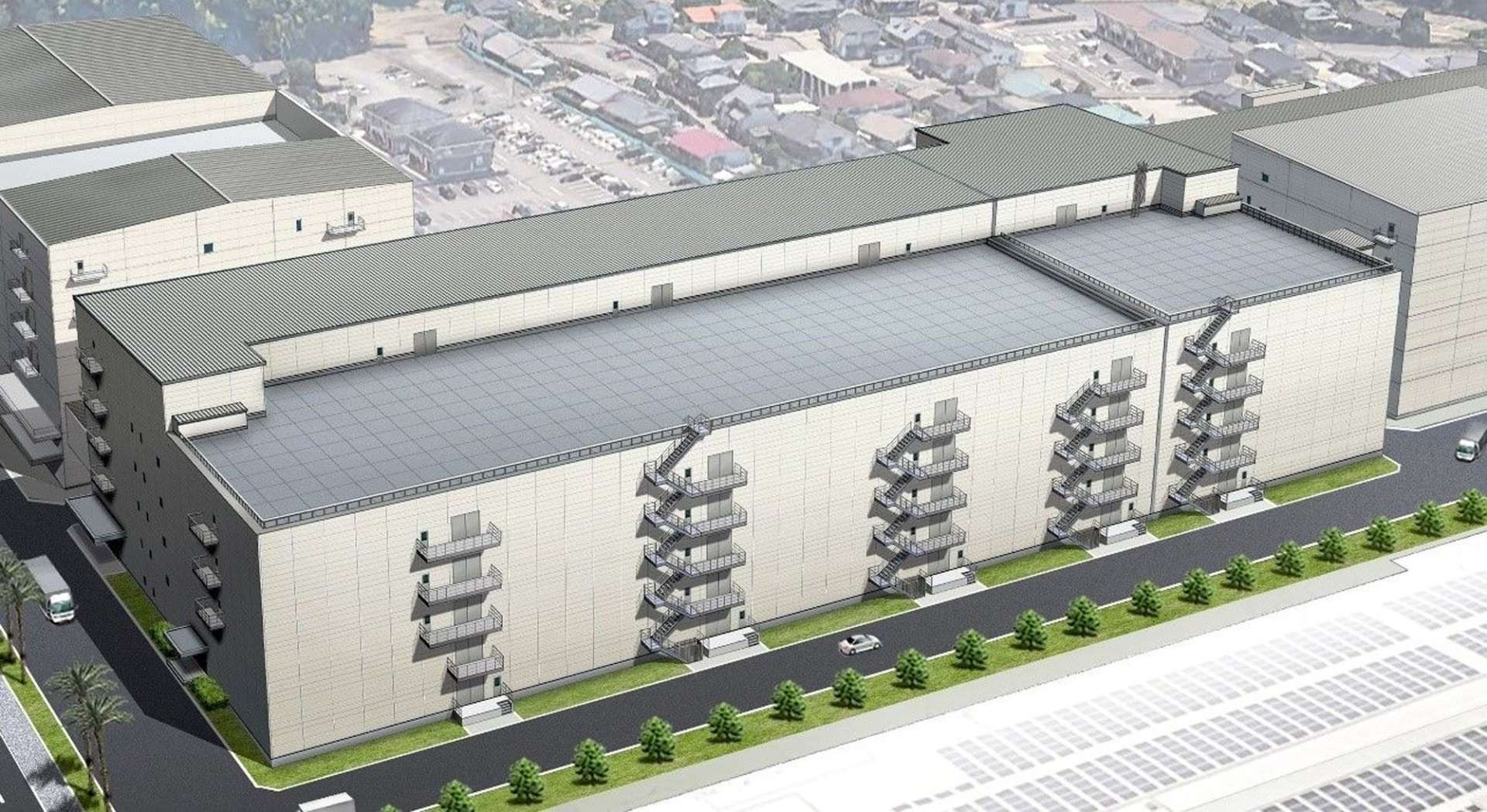 京セラ鹿児島国分工場に増設する新工場の完成予想図（同社提供）