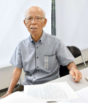 遺族らの「対馬丸記念会」理事長の高良政勝さん＝那覇市若狭１丁目