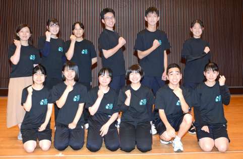 【関連】黒島公演での頑張りを誓う伊集院高校演劇部員ら＝鹿児島市のかごしま県民交流センター