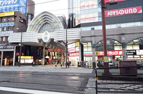 基準地価が５年ぶりに上昇した天文館地区＝１７日、鹿児島市千日町