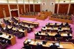 百条委員会の設置決議案について討論する鹿児島県議会最終本会議＝９日午後、県議会