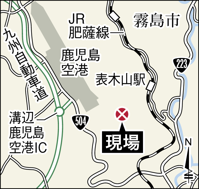 【関連】小型航空機の事故現場と鹿児島空港やJR肥薩線、九州自動車道との位置関係を地図上で確認する