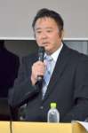 里親の現状について話す冨永正輝さん＝鹿児島市の鹿児島大学郡元キャンパス