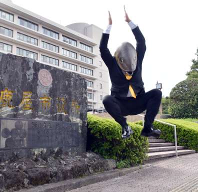 〈別カット〉ゆるキャラ日本一を目指すかのやカンパチロウ＝鹿屋市役所