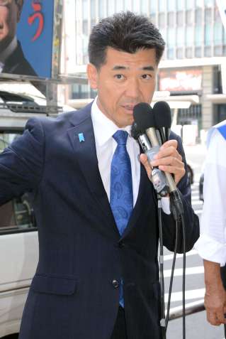 泉健太・立憲民主党前代表＝２１日、鹿児島市