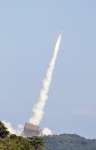 〈関連〉打ち上げられた観測ロケット「Ｓ５２０ー３４号機」＝１４日、肝付町の内之浦宇宙空間観測所