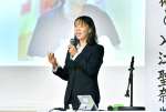 「不器用だから努力できた」と話す入江聖奈さん＝薩摩川内市の川内商工高校