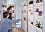 鹿児島市の行事や主な取り組みを振り返る写真展＝１６日、市役所