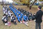 激励会に臨む鹿児島県勢３校の選手＝たけびしスタジアム
