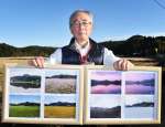 平出水の田んぼの四季を鮮やかに切り取った部當千明さんの写真＝伊佐市大口平出水