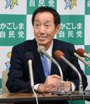 〈関連〉次期参院選鹿児島選挙区の自民公認候補に選ばれ、意気込みを語る園田修光氏＝２０２４年１２月２４日、鹿児島市真砂町