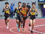 〈前年大会より〉男子高校・一般１０キロで優勝したデジェン・テスファレム・ウェルドゥ（南薩東京社、５５１）＝白波スタジアム