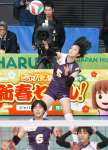 フル出場で勝利に貢献した鹿実の常盤（５）＝東京体育館