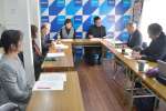 参院選鹿児島選挙区の立候補予定者について協議する立憲民主党県連の常任幹事会＝１３日、鹿児島市真砂町