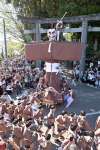 国の重要無形民俗文化財に指定するよう答申された「岩川の弥五郎人形行事」＝２０２４年１１月３日、曽於市大隅町岩川