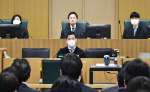 川内原発の運転差し止めを求める訴訟の判決が出された法廷＝２１日午後、鹿児島地裁（代表撮影）
