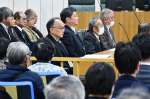 川内原発の運転差し止めを求める訴訟の判決公判が行われた法廷＝２１日午後、鹿児島地裁（代表撮影）