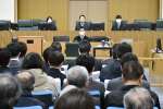 川内原発の運転差し止めを求める訴訟の判決公判が行われた法廷＝２１日午後、鹿児島地裁（代表撮影）
