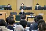 川内原発の運転差し止めを求める訴訟の判決公判が行われた法廷＝２１日午後、鹿児島地裁（代表撮影）