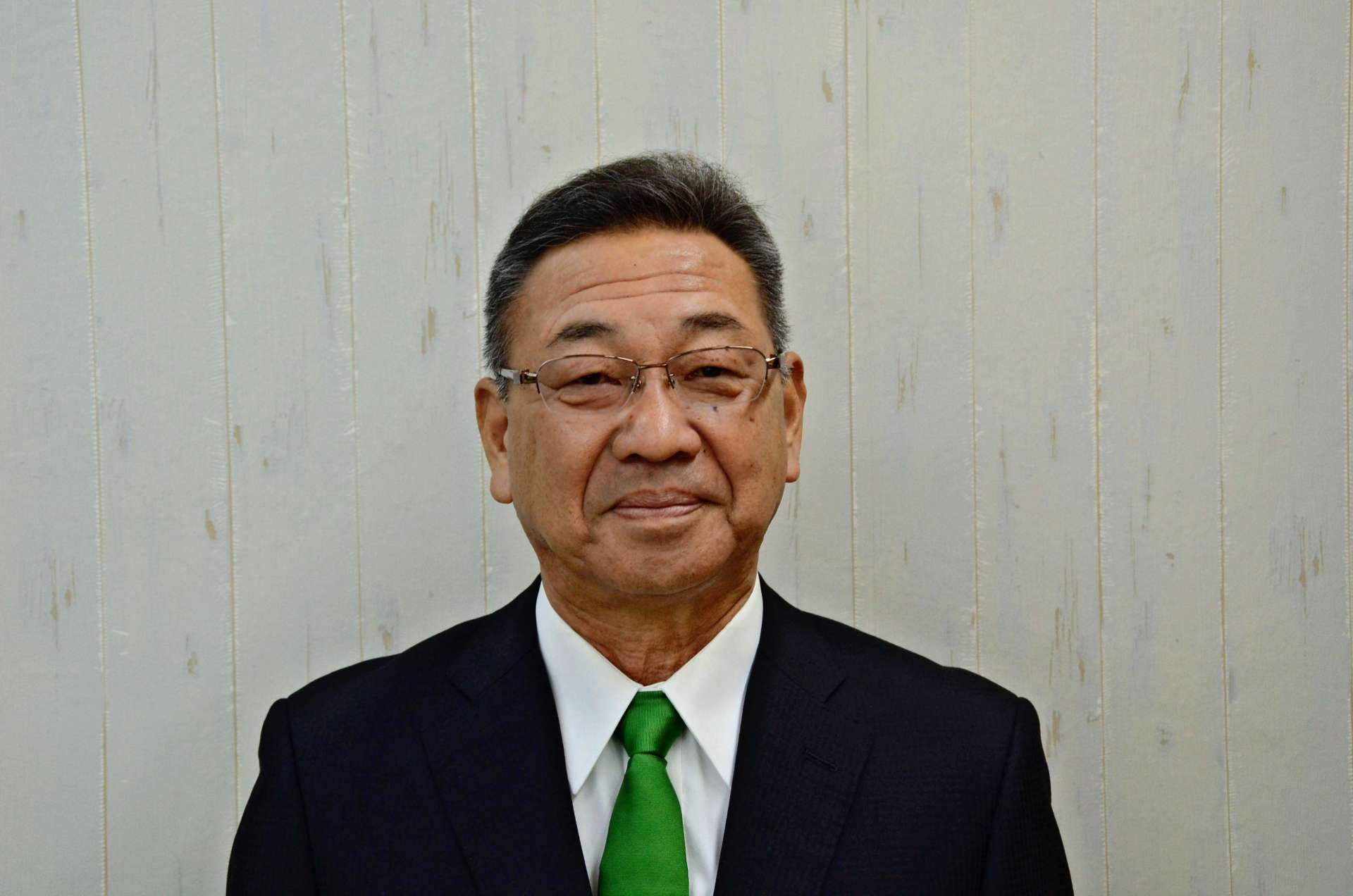 和泊町長選に立候補する意向を示した種子島公彦氏＝２６日、同町