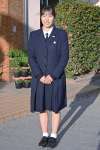 現行の鹿児島女子高校の制服＝２６日、鹿児島市の同校