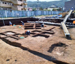 古墳時代の大規模集落跡が見つかった敷領遺跡＝指宿市十町