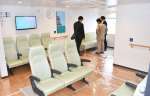 充実した結Ｌｉｎｅこしきのバリアフリー席＝１４日、いちき串木野市の串木野新港