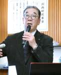 「新しい村づくりを進めたい」と話す遠藤雄幸村長＝２月、福島県川内村