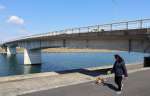 国による修繕代行工事が完了した天大橋＝１９日、薩摩川内市