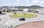 串木野ロータリークラブが整備する旭町ロータリー＝２６日、いちき串木野市旭町