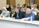 辺野古への土砂搬出反対を訴える市民団体のメンバー＝１０日、東京・永田町の衆院議員会館