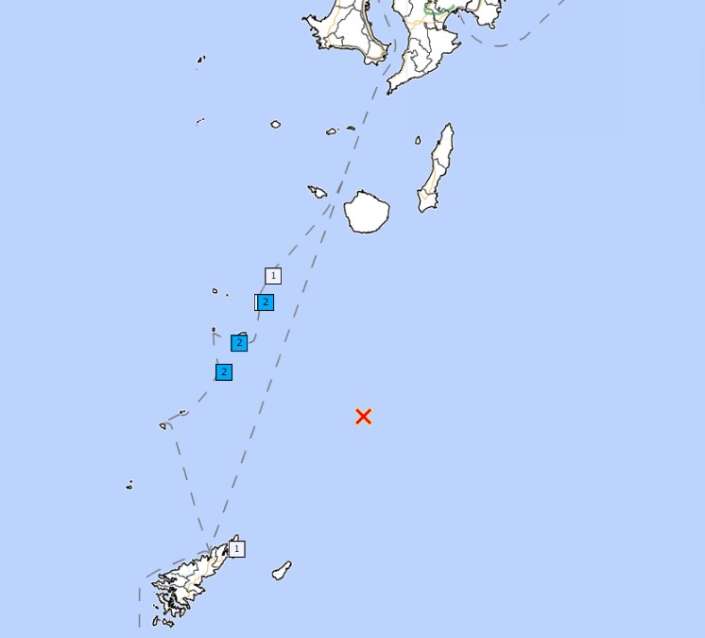 〈関連〉１１日午後２時６分ごろに発生した地震の震源の位置と各地の震度を地図で確認する（気象庁ホームページより）