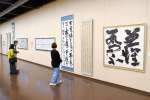 自由な表現の作品が並ぶ会場＝１７日、鹿児島市の黎明館