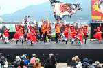 かごしま春祭大ハンヤで躍動感あふれる演技を見せる踊り連＝２０２４年４月２８日、鹿児島市