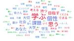６大学長式辞・告辞の主な言葉（ユーザーローカルＡＩテキストマイニングによる解析図）