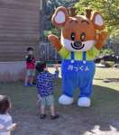 阿久根大島のマゲシカから誕生した阿久根市の観光ＰＲキャラクター「阿っくん」＝４月２７日、同島