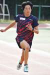 アジア選手権に向けて練習に励む鶴田玲美（南九州ファミリーマート）＝鹿児島南高