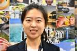 国際交流員の陳芸さん＝２２日、鹿児島県庁
