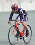 スクラッチ優勝、スプリント３位の好成績を残した宮原陵（南大隅）＝根占自転車競技場