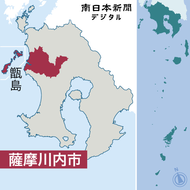 薩摩川内市の位置を地図で確認