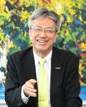 新型コロナウイルス禍からの業績立て直しに「一区切りついた」と語るソラシドエアの高橋宏輔社長＝５日、鹿児島市の南日本新聞会館