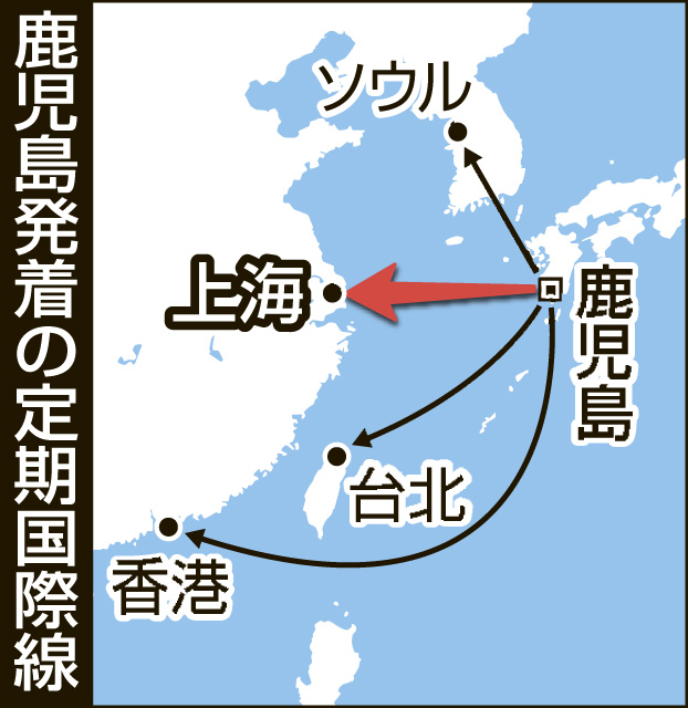 〈関連〉鹿児島発着の定期国際線の路線を利図で確認する
