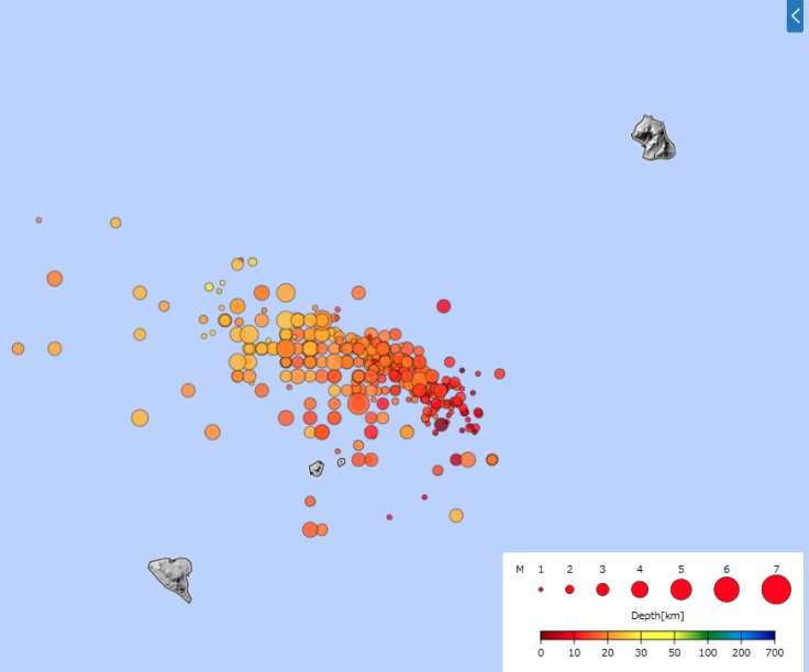 〈関連〉６月２１日以降に発生した地震の震央分布図（気象庁ホームページより）。右上が悪石島、左下が宝島