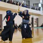 県中学総体地域クラブ予選に参加した「ＳＡＳ－ＳＹＵ～薩州～剣道クラブ」の選手＝８日、霧島市の国分武道館