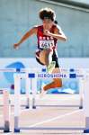 男子４００メートル障害７位の平松希叶（鹿児島）＝ホットスタッフフィールド広島