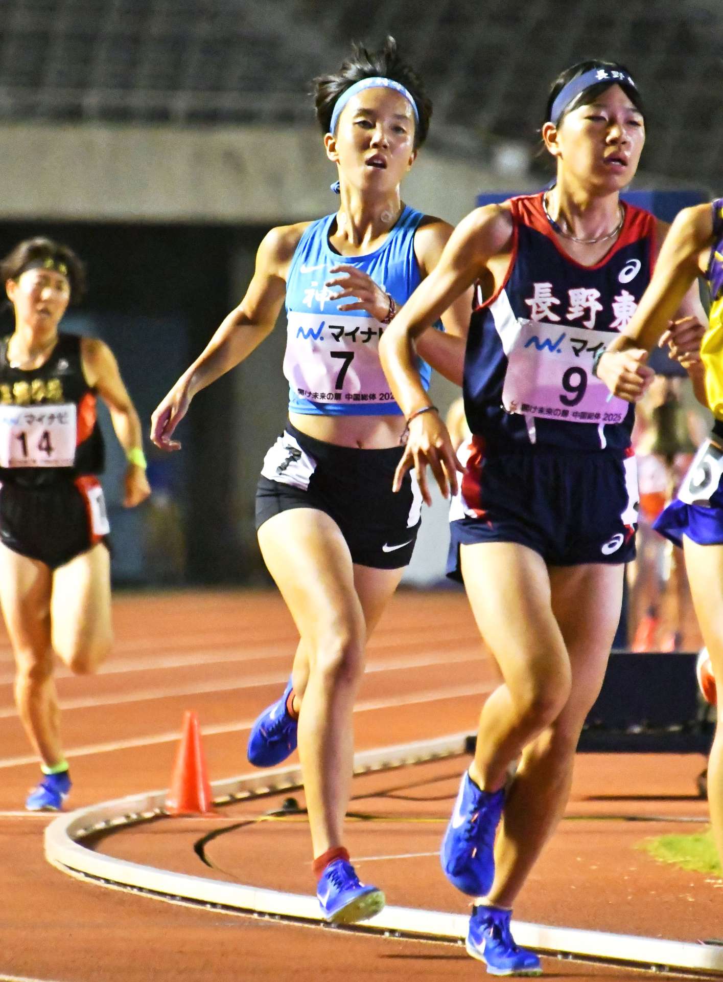 女子３０００メートルで８位入賞した瀬戸口凛（神村）＝ホットスタッフフィールド広島