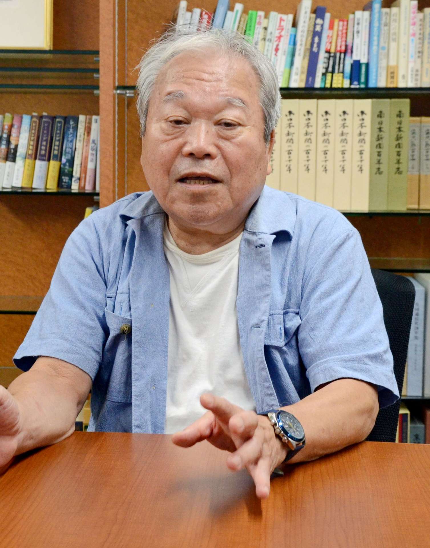「事件として捉えてほしい」と語る増元照明さん＝４日、東京都内